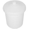 PRETYZOOM Paralume per Lampada da Esterni in Acrilico Bianco, 1 Pz | Collo Filettato, per Applique e Pali Strada, Uso All'aperto su Cancelli e Muretti