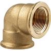 tecuro Angolo in ottone 90° con filettatura interna su entrambi i lati Rp 1 pollice per installazione acqua potabile ottone bianco CW617N