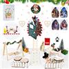 Corpower Porta Elfo Natale Kit, Porticina Elfo Natale Legno Accessori