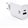 EwentEW1321,caricatore USB C da Muro,PD Power Delivery 3.0&Quick Charge 3.0 2Porte Carica Rapida Caricabatterie USB Tipo C per iPhone 13 Pro Max/12/Mini/11/XS/XR/X/8,Samsung Galaxy Note,Huawei,XiaoMi