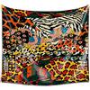 DekoArte TP37 - Arazzo da Parete Moderna Stampa Artistica Digitale | 100% Poliestere Decorazione in Tessuto per il Soggiorno o Camera Da Letto |Stile Animalier Toni Neutri | 150 x 130 cm