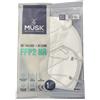 Musk Medikal Tekstil Plastik Musk Mascherina FFP2 White | Dispositivo Protezione Vie Respiratorie | 10 Pezzi