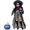 Monster High Moonspell Magic - Claire De Luna la Strega Chiaroveggente, bambola con sorpresa nel calderone e accessori inclusi tra cui la sfera di cristallo e borsetta, JMB89