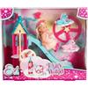 Simba 105733700 Evi Love Fairy World (26 x 8,5 cm) - Bambola Evi come fata con torre da fiaba, unicorni e accessori magici - Giocattolo per bambini per ragazze e ragazzi dai 3 anni in su