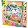 SES Creative - Foil Art-Forest Wonders - Kit fai da te per bambini - Diapositiva per bambini - Quattro diversi tipi di pellicole - Dai 5 anni in su