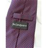 Saint Laurent Cravatta Seta Vintage Bordeaux Luxury - Made in Italy