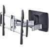 StarTech.com Supporto da parete per TV robusto e completamente mobile per schermi piatti fino a 100 pollici e 85 kg, VESA 800x500, design piatto, conforme TAA, 200 x 200 mm, 800 x 500 mm, -12 - 2°, -60 - 60°, alluminio, acciaio, nero