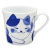 Ichikyu Tazza Ichikyu Cat 10,14 once (300 ml) Mike 133-61841 Mino Ware Made in Japan