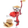 VEVOR Mulino per Cereali Manuale con Tramoggia Bassa, Macinino a Mano per Spezie Grano, Noci da Cucina, Montaggio da Tavolo con Morsetto in Ghisa, Mulino Grano Mais con Coperchio Antipolvere