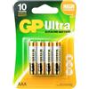 GP batterijen Batterie alcaline GP AAA x4 Ultra