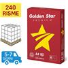 MONDI Bancale Carta per fotocopie A4 Golden Star Rossa (APP) 80 gr Risma da 500 fogli (Pallet 240 risme)