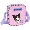 safta KUROMI - Borsa a tracolla piccola, borsa per bambini, ideale per bambini dai 5 ai 14 anni, comoda e versatile, qualità e resistenza, 16 x 4 x 18 cm