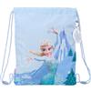 safta FROZEN - Zaino a sacco piatto Junior, ideale per bambini di diverse età, comodo e versatile, qualità e resistenza, 26 x 34 cm