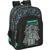 safta MINECRAFT SCREEN - Zaino scuola per bambini, zaino per bambini, adattabile al carrello, ideale per bambini in età scolastica, comodo e versatile, qualità e resistenza, 26 x 11 x 34 cm