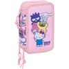 safta HELLO KITTY & FRIENDS - Astuccio scuola con 37 utensili inclusi, ideale per bambini dai 5 ai 14 anni, comodo e versatile, qualità e resistenza, 12,5 x 5,5 x 19,5 cm