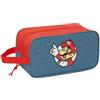 safta SUPER MARIO - Scarpiera media, multiuso, portatodo, sport, extrascolari, calcio, comoda e versatile, 29 x 14 x 15 cm