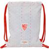 safta SEVILLA FC PRESCUCOLAR - Zaino a sacco piatto Junior, ideale per bambini di diverse età, comodo e versatile, qualità e resistenza, 26 x 34 cm