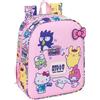 safta HELLO KITTY & FRIENDS - Zaino per bambini, zaino per scuola, adattabile a carrozzina, ideale per asilo, comodo e versatile, qualità e resistenza, 22 x 10 x 27 cm