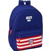 safta ATLETICO de MADRID - Zaino per laptop da 15,6 e USB, ideale per giovani di diverse età, tessuto riciclato, comodo e versatile, qualità e resistenza, 31 x 18 x 44 cm