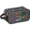 safta MINECRAFT GRAFFITI - Scarpiera media, multiuso, portatodo, sport, extrascolari, calcio, comodo e versatile, 29 x 14 x 15 cm