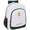 safta Real Madrid Attrezzature 26/27 - Zaino scuola per bambini, zaino per bambini, adattabile al carrello, ideale per bambini in età scolastica, comodo e versatile, qualità e resistenza, 32 x 12 x 38 cm