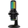 KROM KAZE HQ Kit microfono streaming omnidirezionale e cardioide, condensatori 2 capsule, supporto anti-shock, compatibile con Windows, MacOS, Android, iOS, RGB, nero