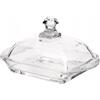 Altom Burriera in vetro con coperchio, 17 x 10 cm, trasparente