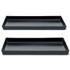 COSE DA CASA Set 2 Teglie rettangolari Professionale in Ferro Blu cm 60x20H2 Cottura Uniforme FORNO Croccante Senza Rivestimenti Chimici Spessore 0.8mm ristorante pizzeria panifici pasticcerie