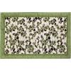 Floori Tappeto Cucina Sassolini Graniglia Morbida Ciniglia con Antiscivolo Moderno Passatoia Cucina Ingresso Colori Moderni Made in Italy (Verde Giungla, 57x240 cm)