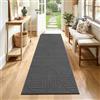 SHACOS Tappeto Corridoio Antiscivolo 60x180 cm, Tappeti Passatoia Grigio