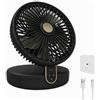 SLuB Ventilatore multifunzione 2 in 1, scrivania e parete, 5 pale