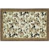 Floori Tappeto Cucina Sassolini Graniglia Morbida Ciniglia con Antiscivolo Moderno Passatoia Cucina Ingresso Colori Moderni Made in Italy (Visone, 57x115 cm)