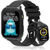 pmstuy Smartwatch Bambini, 1.83" Orologio Smartwatch Bambini con Contapassi, 18 Giochi, Fotocamera, Monitor del Sonno, Sveglia, Torcia, Impermeabile Fitness Tracker Regali di Compleanno per Ragazza Ragazzo