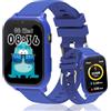 pmstuy Smartwatch Bambini, 1.83" Orologio Smartwatch Bambini con Contapassi, 18 Giochi, Fotocamera, Monitor del Sonno, Sveglia, Torcia, Impermeabile Fitness Tracker Regali di Compleanno per Ragazza Ragazzo