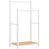 HOOBRO Portasciugamani, Porta Asciugamani da Terra, 2 Bracci, Diverse Altezze, Organizzatore per Asciugamani, Bagno, Metallo, 42 x 24 x 80 cm, Stabile EWN02LB01