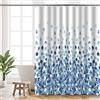 HANFU Tenda Doccia 180x200 cm, Tenda per Doccia Polyester Lavabile, Tende Doccia Asciugatura Rapida con 12 Ganci, Tenda Vasca da Bagno per Casa Hotel, Orlo Ponderato, Motivo Bolle Blu