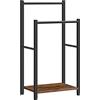 HOOBRO Portasciugamani, Porta Asciugamani da Terra, 2 Bracci, Diverse Altezze, Organizzatore per Asciugamani, Bagno, Metallo, 42 x 24 x 80 cm, Stabile EBF02LB01