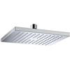 Bristan FHC ABSQ01 C - Soffione doccia fisso, di forma quadrata, in ABS cromato, 200 mm
