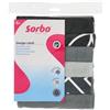Sorbo Grey&Black - Panno in microfibra, 40 x 40 cm, 6 pezzi, panno per la pulizia, morbido e assorbente, per casa e auto
