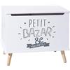 ATMOSPHERA CREATEUR D'INTERIEUR - Cassapanca bianca per bambini in legno bianco 58x38cm