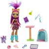 Mattel Cave Club Playset Amici Preistorici con Bambola Roaralai, Capelli Viola, Gattino, Casetta e Accessori, Giocattolo per Bambini 4+Anni, GNL95