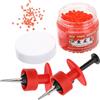 Gadpiparty Clip per Vermi Rossi in Plastica ABS, Set Accessori da Pesca con Elastici per Lombrichi, Adatto a Pescatori per Pesca Sportiva e Outdoor