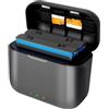 Szaerfa Hub di ricarica rapida della batteria per Insta360 X3,Batterie Stazione di ricarica per Action Camera X3 Accessori di ricarica rapida