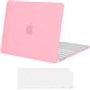 MOSISO Custodia Compatibile con MacBook Neo 13 Cover A18 Pro 2026 A3404 | Copritastiera&Antigraffio Rigida Case per MacBook Neo 13 pollici, Ideale per Ufficio&Viaggi, Rosso Rosa