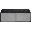 kwmobile Copritastiera Compatibile con Logitech MX Keys Wireless Custodia per Tastiera - Copertura Antipolvere con Cerniera - Grigio Scuro