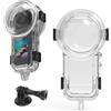 BeisDirect Custodia impermeabile Subacquea 60 M per Immersione Insta360 X5, Cover Guscio Protettivo con Alloggiamenti e Staffa