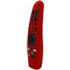Szaerfa Custodia protettiva in silicone per telecomando TV per LG AN-MR600 AN-MR650A, Smart Television Controller Case Sleeve Holder Protector Skin, con cordino (Rosso)