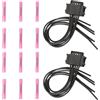 Gaogsiy 1 paio di connettori per sensore radar, sensore punto cieco, sensore di parcheggio, cablaggio cablaggio, riparazione cablaggio, set di cavi per AMG C190 CLA C117 CLS W218 C257 C218 Classe E W213
