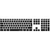 MiNGFi russo silicone coperchio della tastiera Copritastiera per Apple USB cablata Keyboard con tastierino numerico (2007-2016) Modello A1243 EU/ISO layout della tastiera - Nero