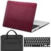 FFBOFFC Custodia Compatibile per MacBook Neo da 13 pollici Modello 2026 (A3404) con chip A18 Pro, Pelle Case Rigida Protettiva Cover & Tastiera Cover & Borsa, Alligatore rosa